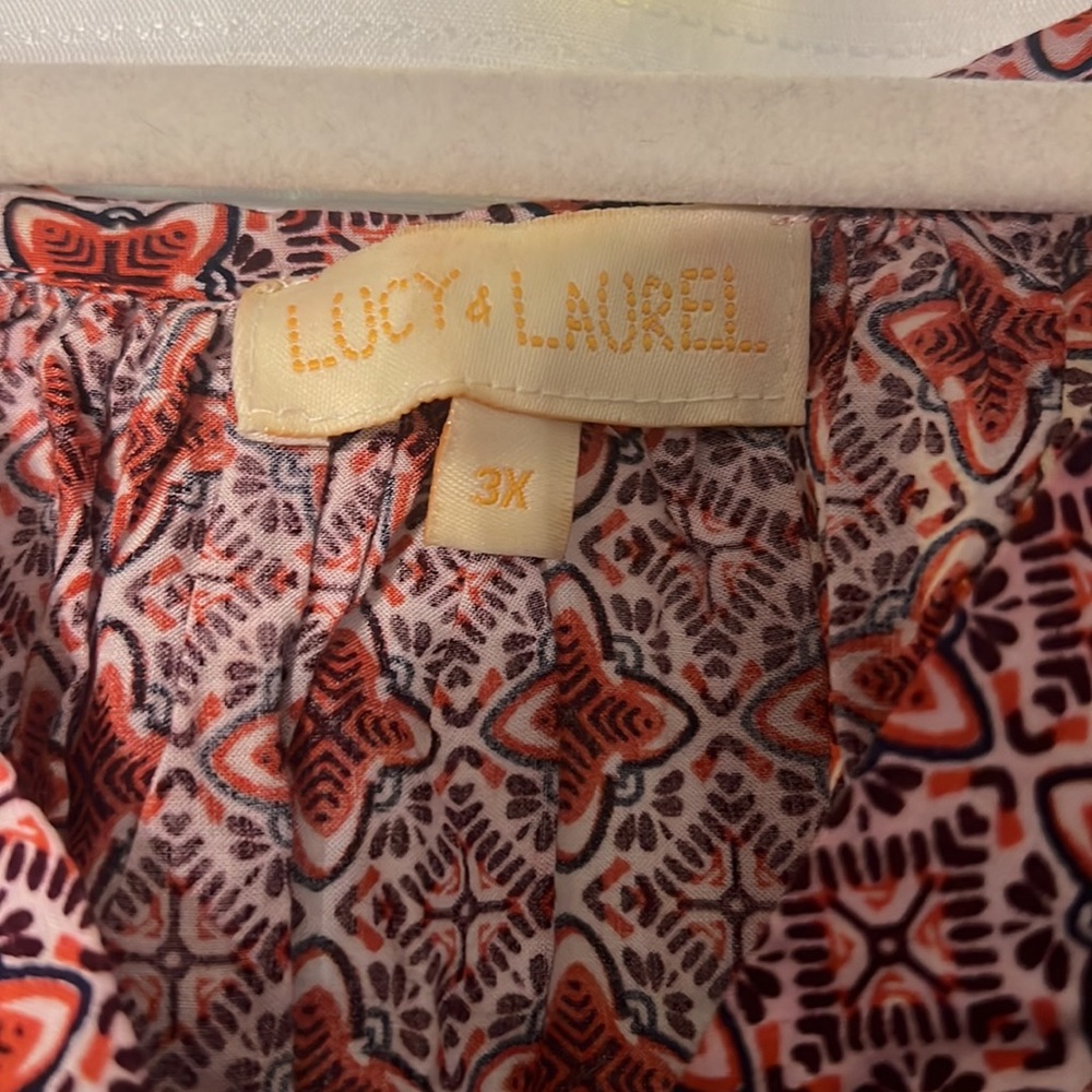 Lucy & Laurel Boho Blouse (3X) - Picture 2 of 3